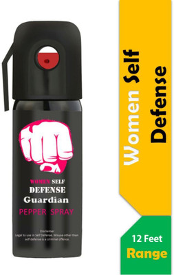 Guardian Ultra Strong Women Self Defence Pepper Spray for Safety/Protection, Compact Size with Clip | Max Protection - 45 shots | 60 ml Pepper Stream Spray
