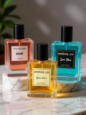 VN AROMA Combo Pack of 3 |Lune Bleue|The Lost|Inhale Long Lasting Fragrance Eau de Toilette - 150 ml(For Men & Women)