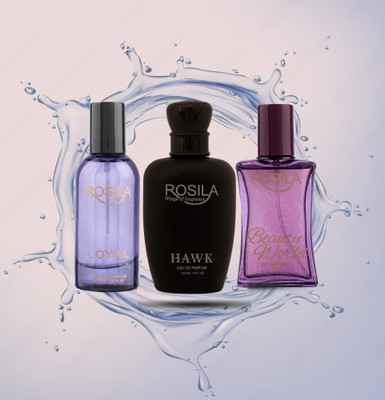 Rosila Fresh Active Power Intense All Day Perfume Pack Of 3 Super Saver Long Lasting Eau de Parfum - 90 ml(For Men & Women)