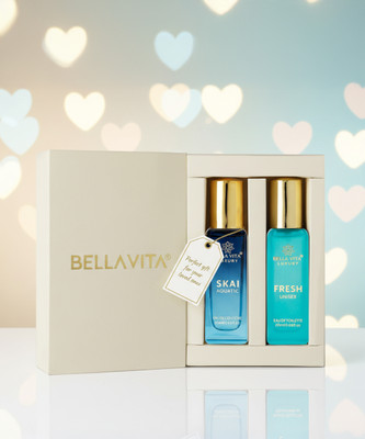 BELLAVITA FRESH perfume & SKAI AQUATIC perfume combo|2X20ML|With Citrus & Woody Notes| Perfume - 40 ml(For Men & Women)