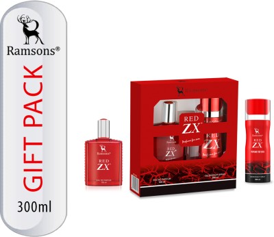 RAMSONS Red Zx Gift Pack Eau de Parfum  -  300 ml(For Men & Women)