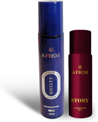 Afeem Guilty 120ml With Story 40ml F Eau de Parfum  -  160 ml(For Men & Women)
