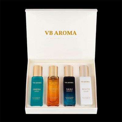 vb aroma Unisex Perfume Gift Set - 4x20 ML Eau de Parfum - 80 ml Eau de Parfum - 80 ml(For Men & Women)