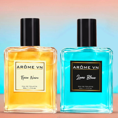 VN AROMA Combo Pack of 2 | Epie Noire - Lune Bleue | Long Lasting |Premium Luxury Perfume Eau de Toilette - 100 ml(For Men & Women)