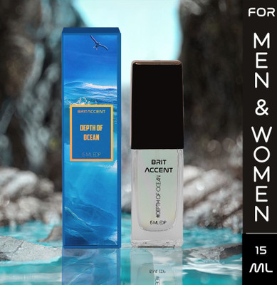 BRIT ACCENT |Depth of Ocean| Long-Lasting|Premium |Specially Currated for Unisex| Eau de Parfum - 15 ml(For Men & Women)
