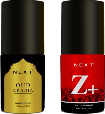 NEXT New Edition Oud Arabia and Z+ Mini Perfumes Long Lasting Pack of 2 (10 ml Each)- Eau de Parfum  -  20 ml(For Men & Women)