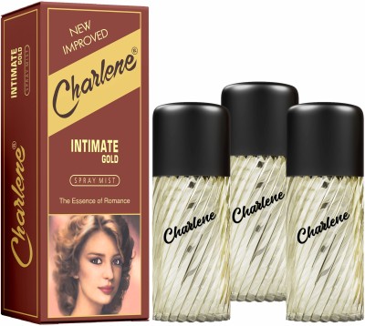 Charlene Spray Mist Intimate Gold 3pcs (30ml each) Perfume  -  90 ml(For Men & Women)