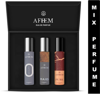 Afeem Perfume Palette: Trio Pack of 10ml Fragrances - Elegance in Each Bottle Eau de Parfum - 10 ml(For Men & Women)