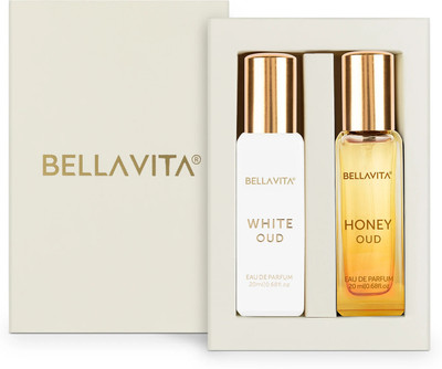 BELLAVITA WHITE OUD perfume & HONEY OUD perfume combo|2X20ML|With Citrus & Woody Notes| Eau de Parfum  -  40 ml(For Men & Women)