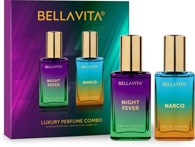 BELLAVITA NARCO Perfume & NIGHT FEVER Perfume combo|2X20ML|With Citrusy & Woody Notes| Eau de Parfum - 40 ml(For Men & Women)