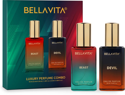 BELLAVITA BEAST Perfume & DEVIL FEVER Perfume combo|2X20ML|With Fruity & Woody Notes| Eau de Parfum - 40 ml(For Men & Women)