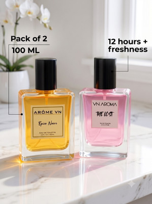 VN AROMA Combo Pack of 2 |Inhale – Epice Noire Long Lasting |Premium Luxury Perfume Eau de Toilette - 100 ml(For Men & Women)