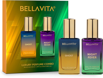 Bellavita GHOST Perfume & NIGHT FEVER Perfume combo|2X20ML|With Citrus & Woody Notes| Eau de Parfum - 40 ml(For Men & Women)
