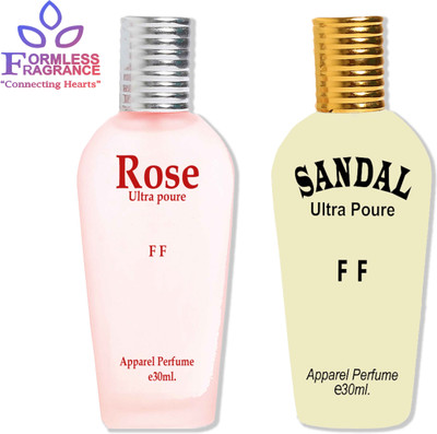 FORMLESS Rose & Sandal 1pc Each Perfume  -  60 ml(For Men & Women)