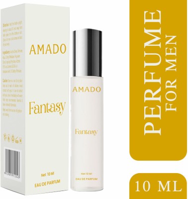 Amado Fantasy : An Elegant Premium Natural Fusion of Rose, Blueberry And Bergamot Eau de Parfum - 10 ml(For Men)