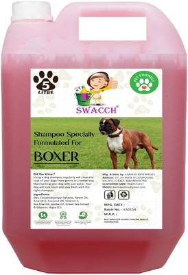 swacch Boxer Dog Shampoo I Puppy Safe Shampoo I Shine and Smooth Hair Conditioning Jasmine Dog Shampoo(5 L)