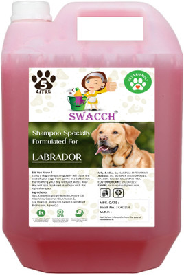 swacch Labrador Dog Shampoo I Puppy Safe Shampoo I Shine and Smooth Hair Conditioning Strawberry Dog Shampoo(5 L)