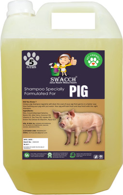 swacch Pig Shampoo I Smooth & Shine Shampoo For Pig Conditioning Lemon Dog Shampoo(5 L)