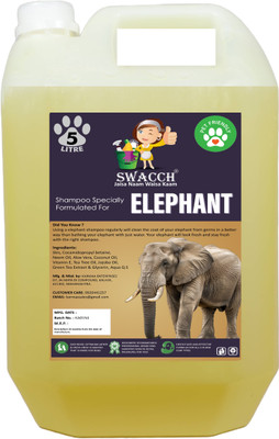 swacch Elephant Shampoo I Soft & Shine Shampoo For Elephant I Conditioning Lemon Dog Shampoo(5 L)
