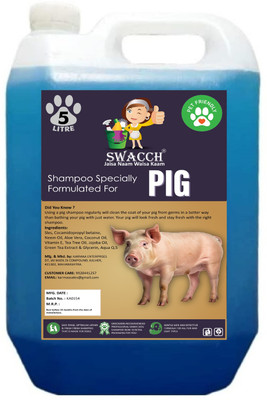 swacch Pig Shampoo I Smooth & Shine Shampoo For Pig Conditioning Lavender Dog Shampoo(5 L)