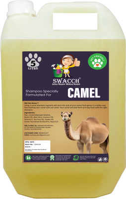 swacch Camel Shampoo I Smooth & Shine Shampoo For Camel Conditioning Lemon Dog Shampoo(5 L)