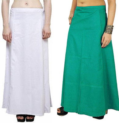 Gugaliya WHITE-RAMA Pure Cotton Petticoat(Medium)