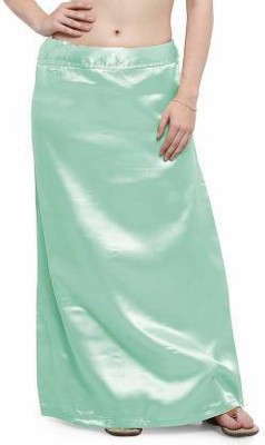 Online Generation Sea Green Petticoat_saree Pure Silk, Pure Satin Petticoat(Free)