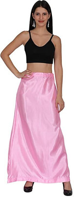 jaygurudevtex women baby pink petticoats Pure Satin Petticoat(Free)