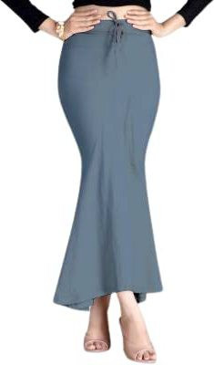 sanket synthetics GREY FISH CUT XL Lycra Blend Petticoat(XL)