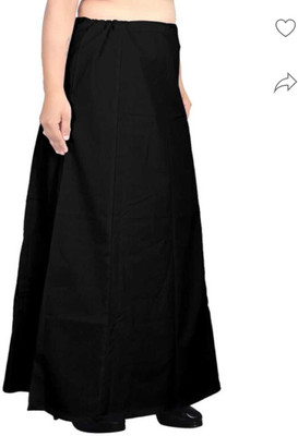 Anant Enterprises BLACK01 7part cotton Pure Cotton Petticoat(Free)