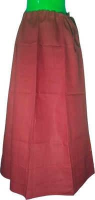 ANANT CREATION petticot_PTC_F10_MAROON_COLOUR Pure Cotton Petticoat(Free)