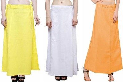 YELLOW-WHITE-GERMAN BLUE Pure Cotton Petticoat(Medium)