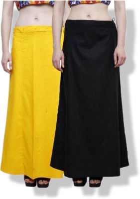 ANANT CREATION yellow&black Cotton Blend Petticoat(Free)