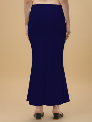 KEYU FASHION Fishcut Saree Shapewear Navy Blau Lycra Bland Petticoat Lycra Blend Petticoat(3XL)