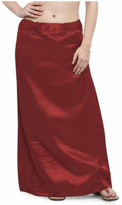 Disson BNB Maroon SP Pure Silk, Pure Satin Petticoat(Free)