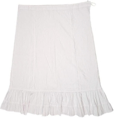 Belizs White Pure Cotton Petticoat(XXL)