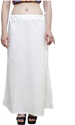 ANANT CREATION WHITE Cotton Blend Petticoat(Free)