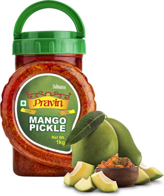 pravin Fresh Mango Pickle / Aachar 1kg Jar- Pack of 2 Mango Pickle(2 x 1 kg)