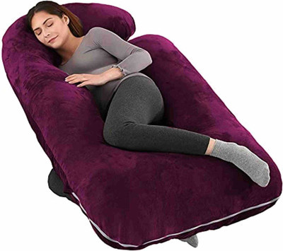 vyomfit Polyester Fibre Solid Pregnancy Pillow Pack of 1(Red)