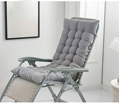 RP MASTER Microfibre Solid Chair Pad Pack of 1(Grey)