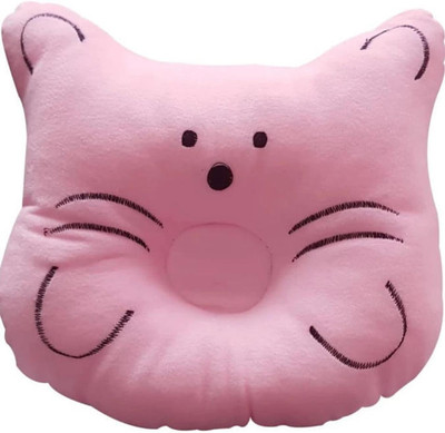 Trivika And Sons Cotton Baby Pillow Pack of 1 Solid(Pink)