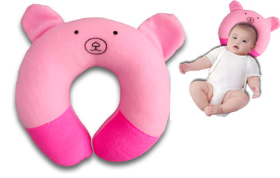 Babeestar Cotton Baby Pillow Pack of 1 Smiley Comfort(Pink)