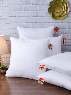 JDX Striped Style Microfibre Stripes Cushion Pack of 5(White)