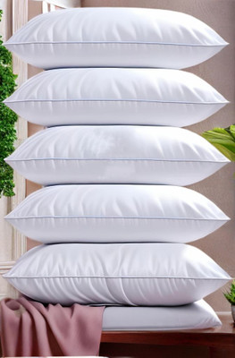 Urmila Creation Microfibre Sleeping Pillow Pack of 5 Solid LUXURY(White)