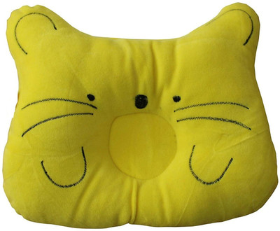 Trivika And Sons Cotton Baby Pillow Pack of 1 Solid(Yellow)