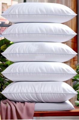 EIRINI Microfibre Sleeping Pillow Pack of 5 Solid LUXURY(White)