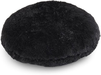 PriMaryHoMe Microfibre Solid Cushion Pack of 1(Black)