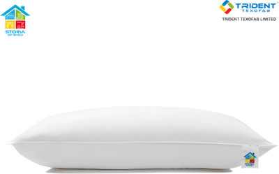 GUNVAR INDIA PRIVATE LIMITED LUXURY Polyester Fibre Solid Sleeping Pillow Pack of 1(White)