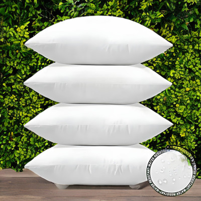 GUNVAR INDIA PRIVATE LIMITED LUXURY Polyester Fibre Abstract Sleeping Pillow Pack of 4(White)