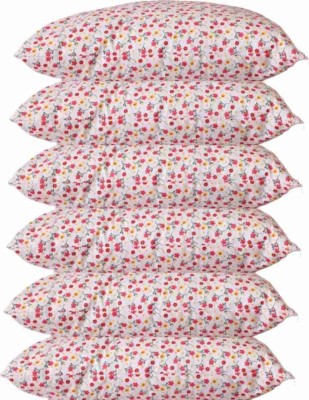 VIYAAN Polyester Fibre Floral Sleeping Pillow Pack of 6(Multicolor)